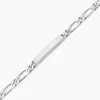 Bracelet Identité Anilo Argent Blanc