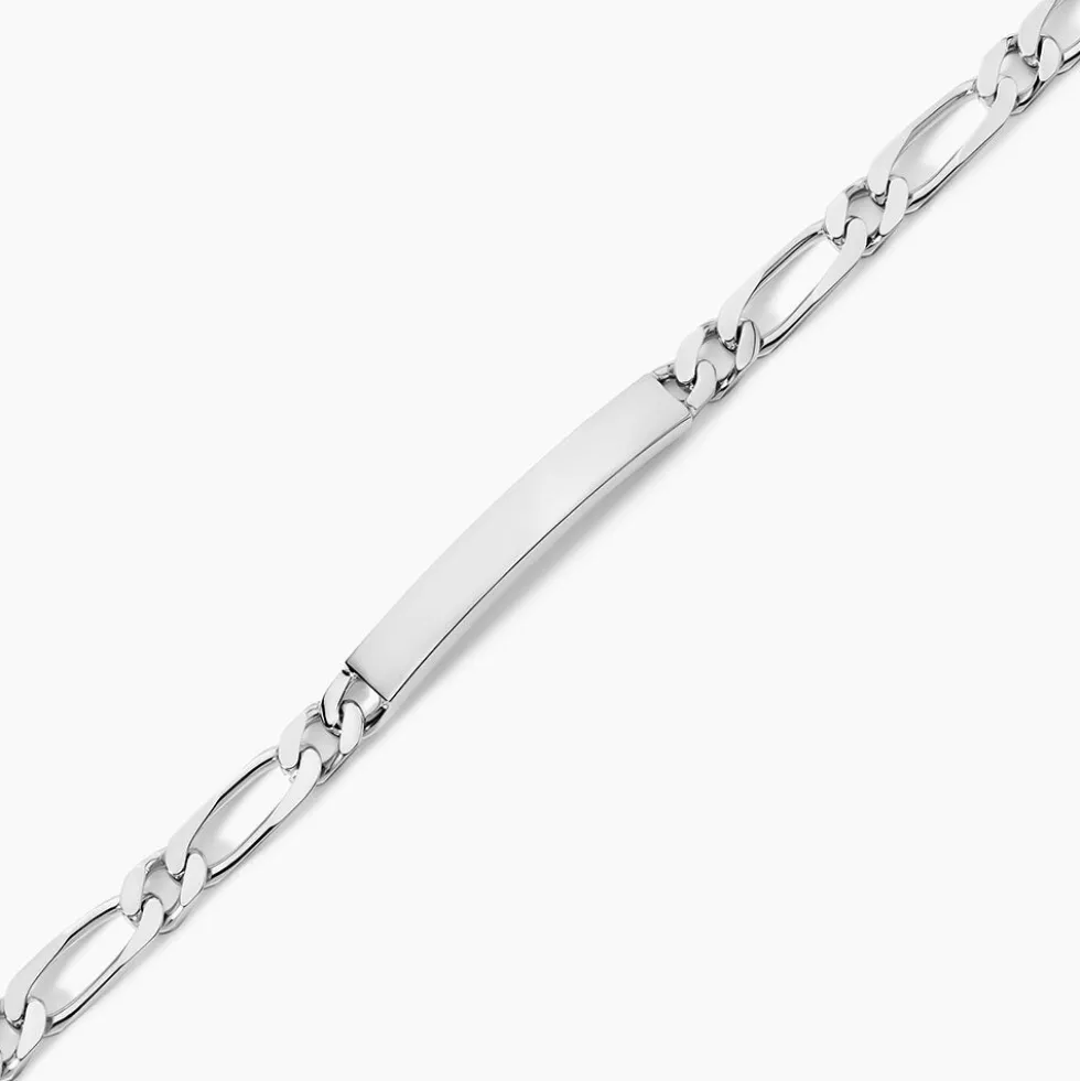 Bracelet Identité Anilo Argent Blanc