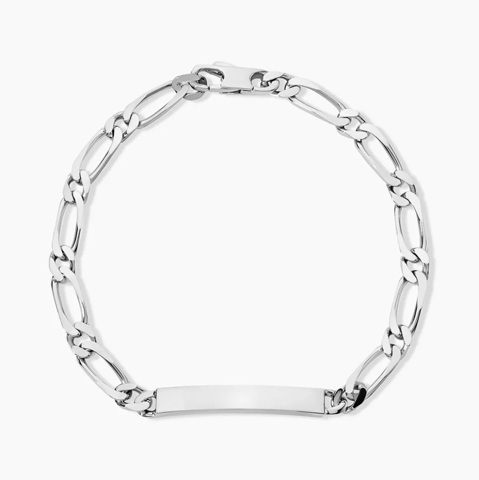 Bracelet Identité Anilo Argent Blanc
