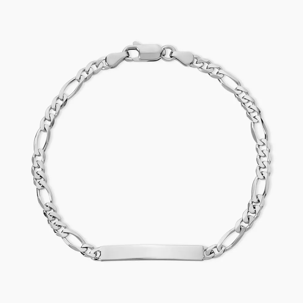 Bracelet Identité Argent Blanc Vivian