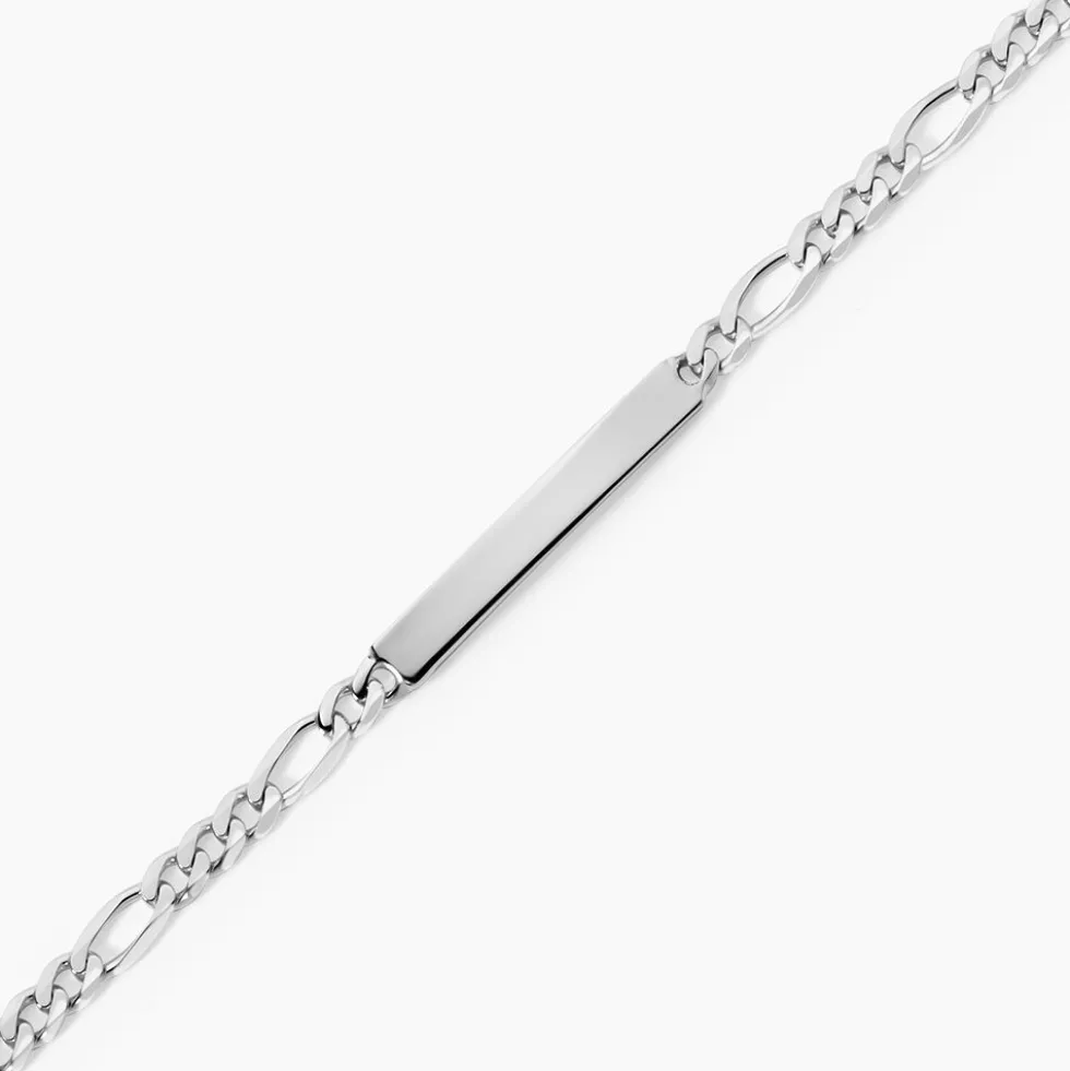 Bracelet Identité Argent Blanc Vivian