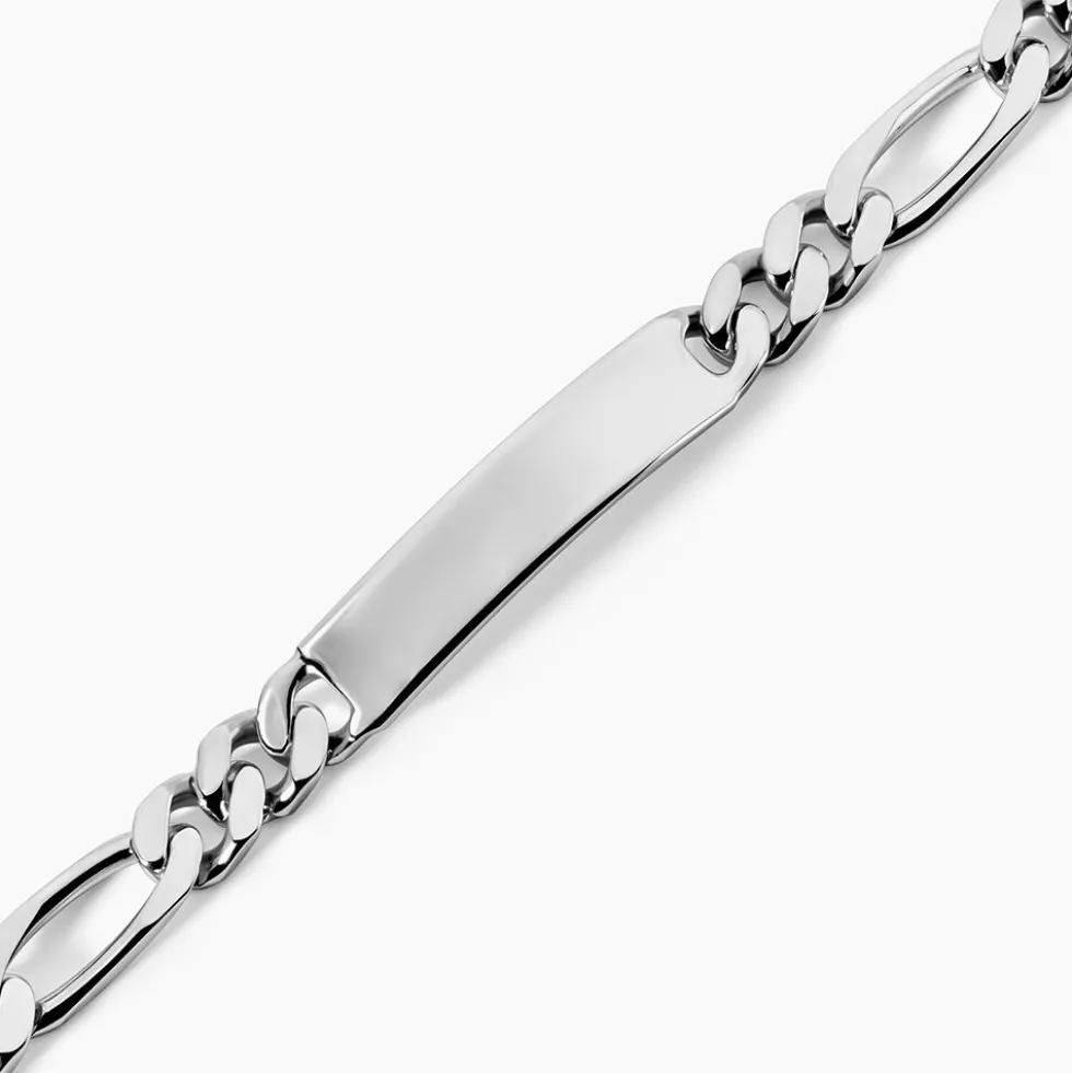 Bracelet Identité Argent Blanc Vivian