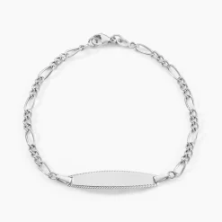 Bracelet Identité Bartolomee Or Blanc
