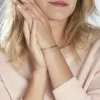 Bracelet Identité Caroline Maille Grain De Cafe Argent Blanc