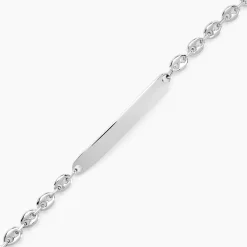 Bracelet Identité Carrus Argent Blanc