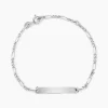 Bracelet Identite Bebe Or Blanc Bartolomee