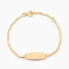 Bracelet Identite Bebe Or Jaune Ericka