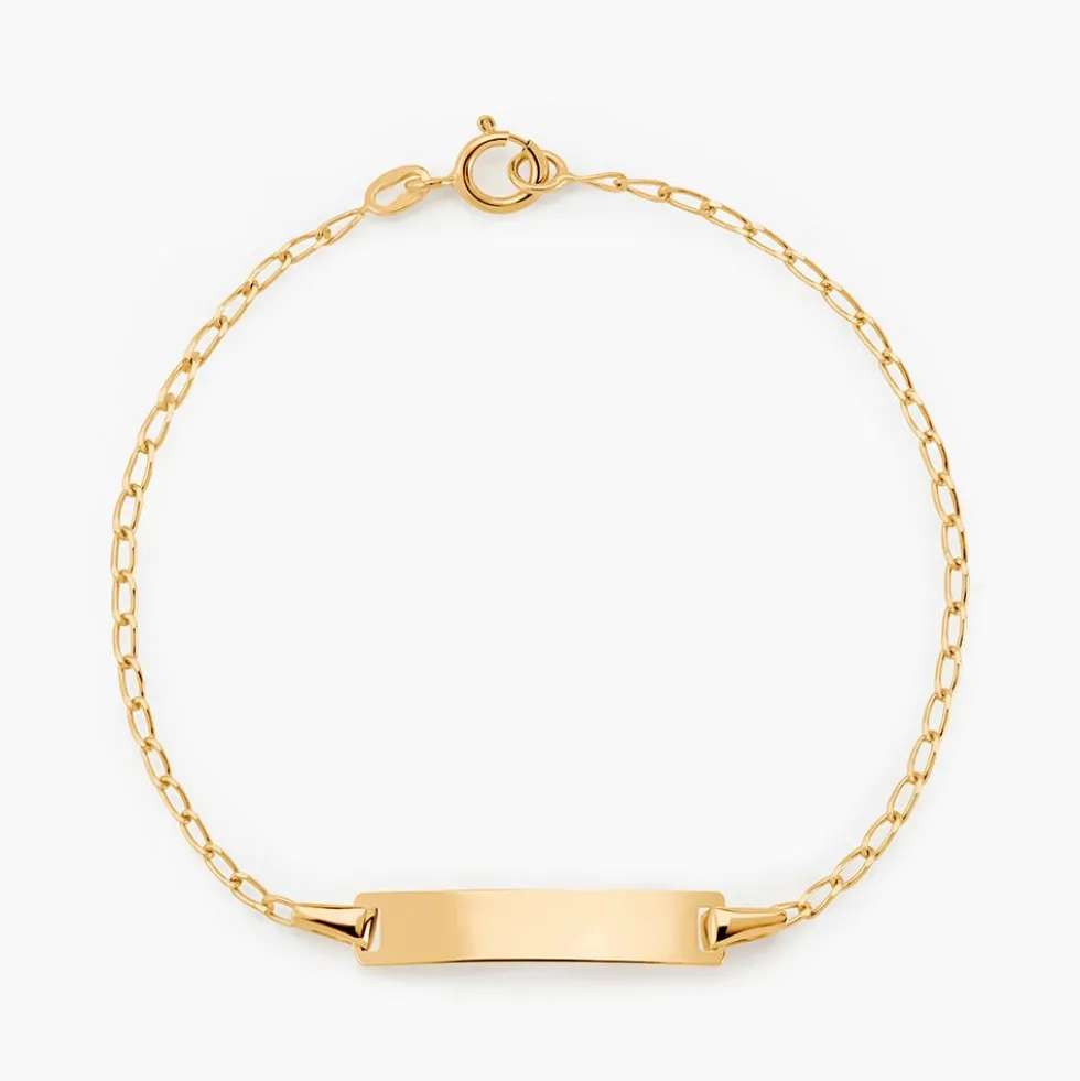 Bracelet Identité Estella Maille Cheval Or Jaune