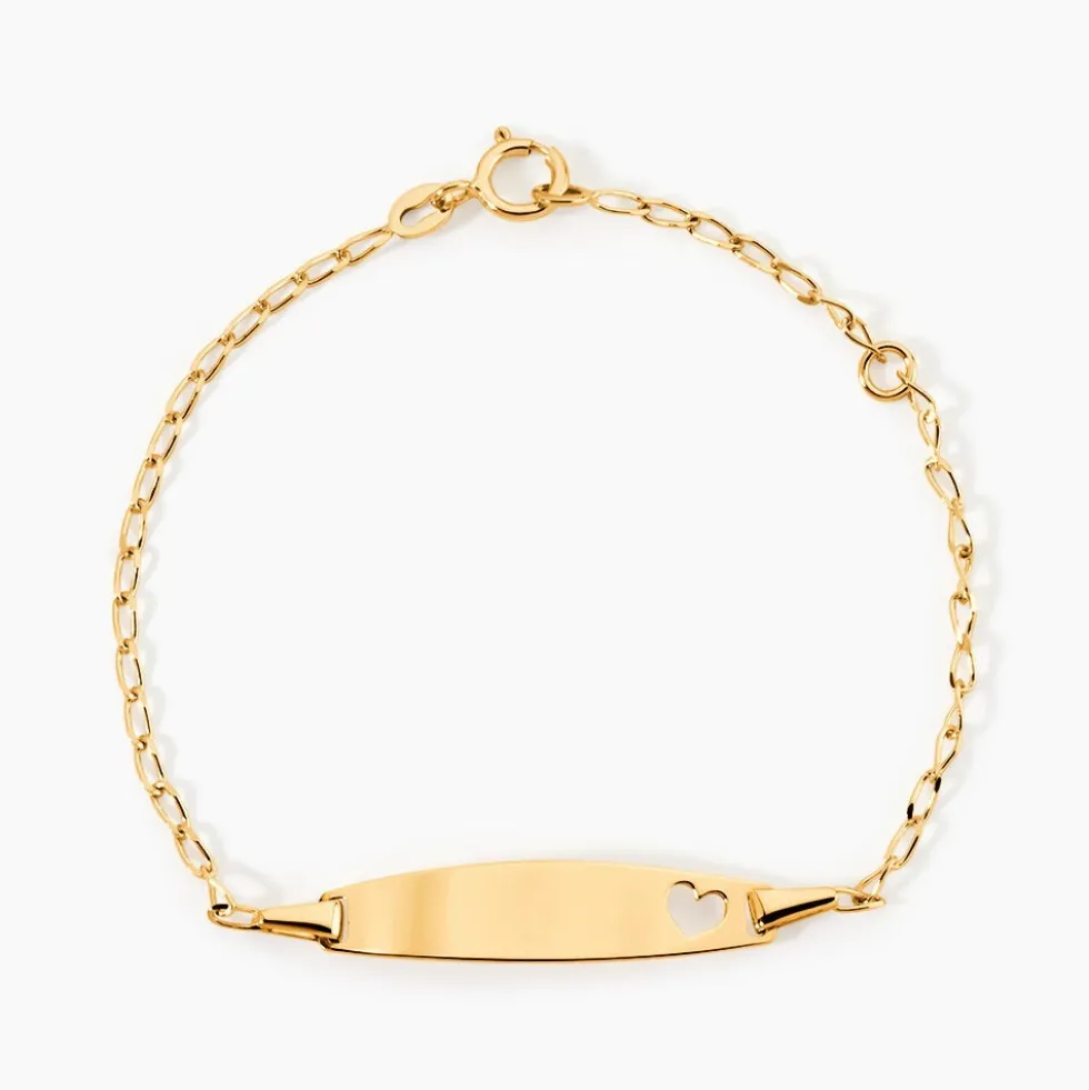 Bracelet Identité Etheline Maille Gourmette Or Jaune