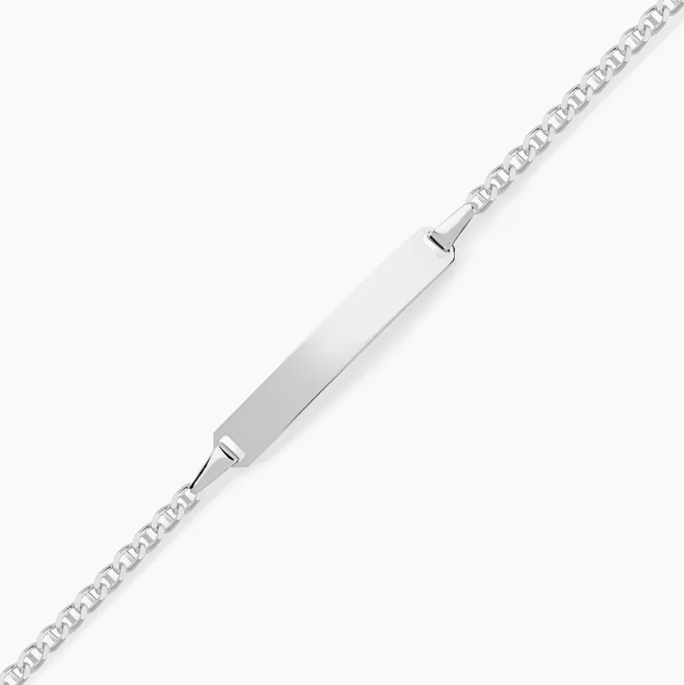 Bracelet Identité Fanelia Or Blanc