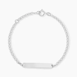 Bracelet Identité Fanelia Or Blanc
