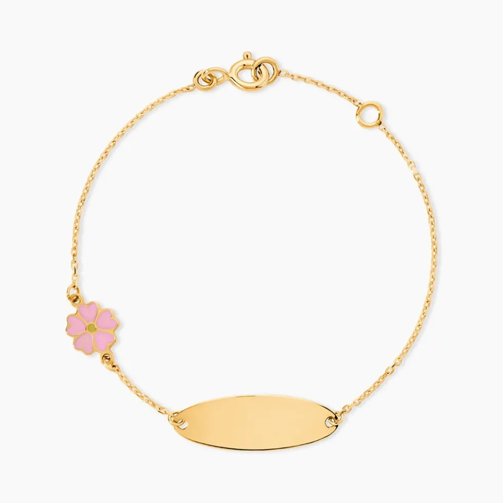 Bracelet Identité Gaspardine Maille Forçat Or Jaune