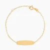 Bracelet Identité Gaspardine Maille Forçat Or Jaune
