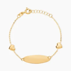 Bracelet Identité Gaspardine Maille Forçat Or Jaune