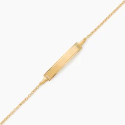 Bracelet Identité Gaspardine Maille Forçat Or Jaune