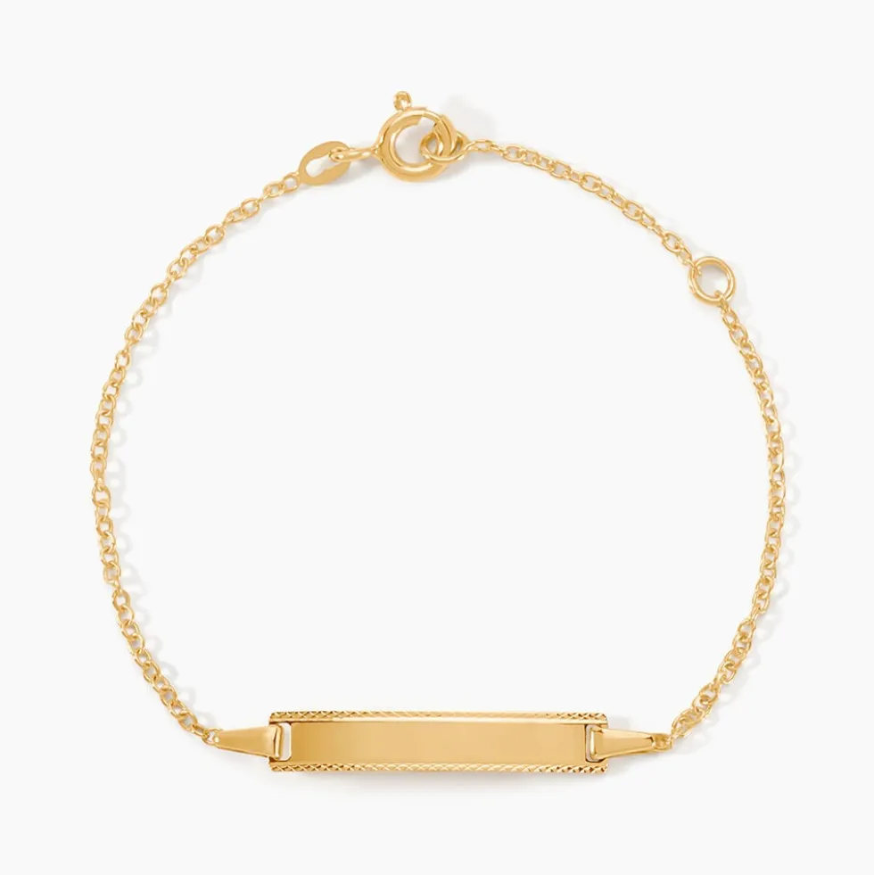 Bracelet Identité Gaspardine Maille Forçat Or Jaune