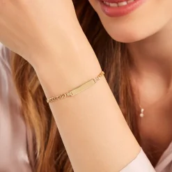 Bracelet Identité Genevra Or Jaune