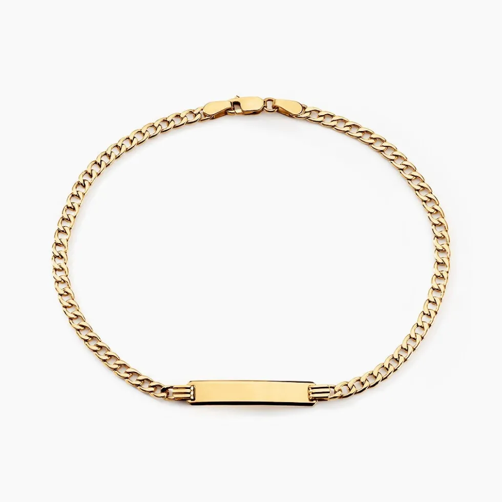 Bracelet Identité Genevra Or Jaune