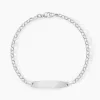 Bracelet Identité Marcel Or Blanc