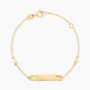 Bracelet Identité Mellie Or Jaune