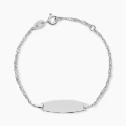 Bracelet Identité Myline Argent Blanc