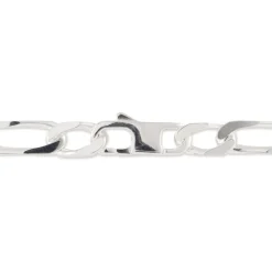 Bracelet Identité Vila Maille Alternee 1/2 Argent Blanc