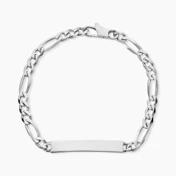 Bracelet Identité Vivian Argent Blanc