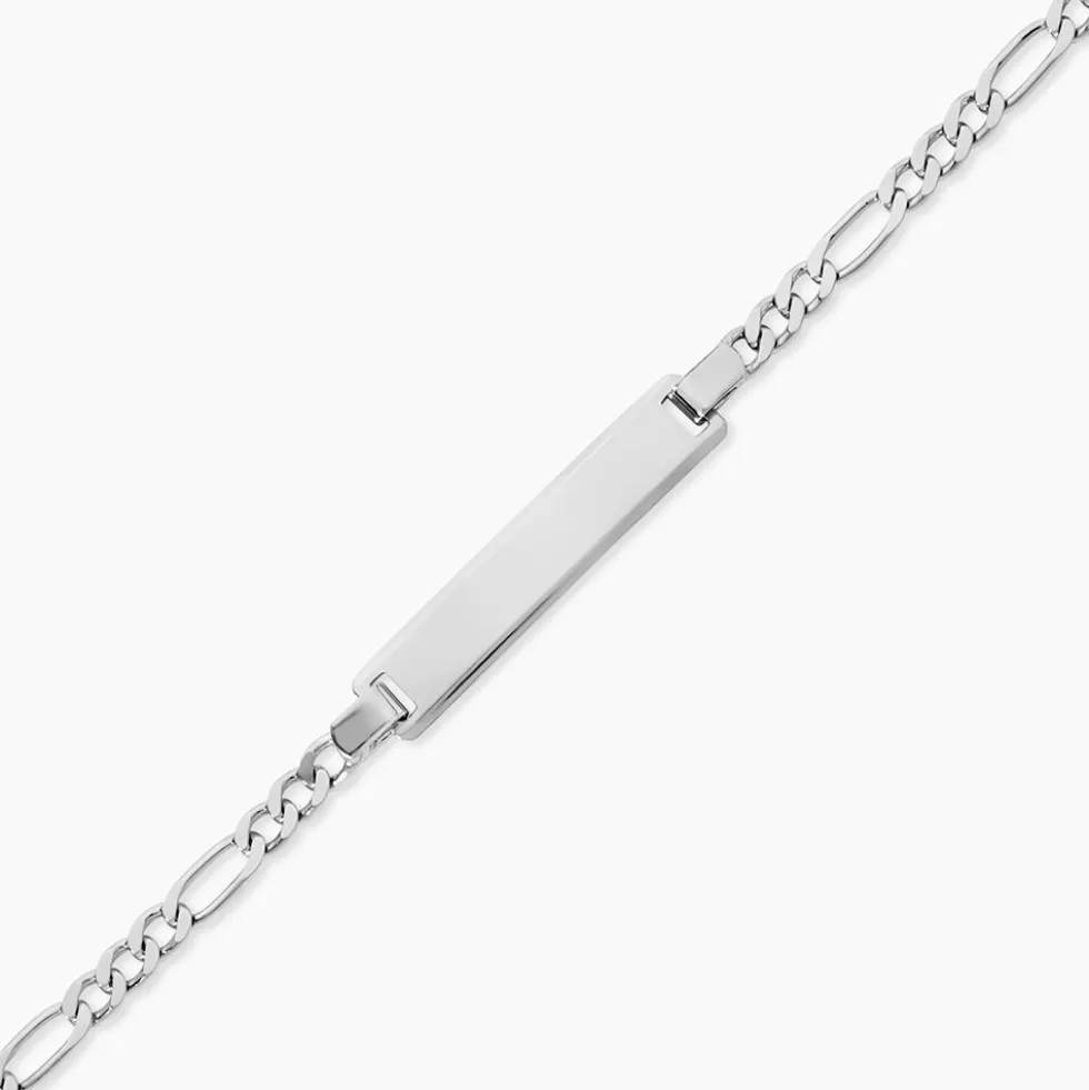 Bracelet Identité Vivian Argent Blanc
