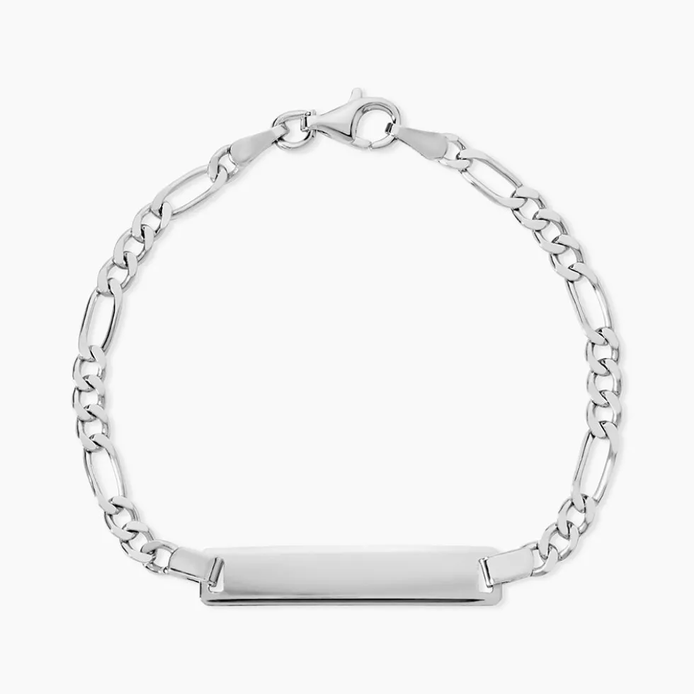 Bracelet Identité Vivian Argent Blanc