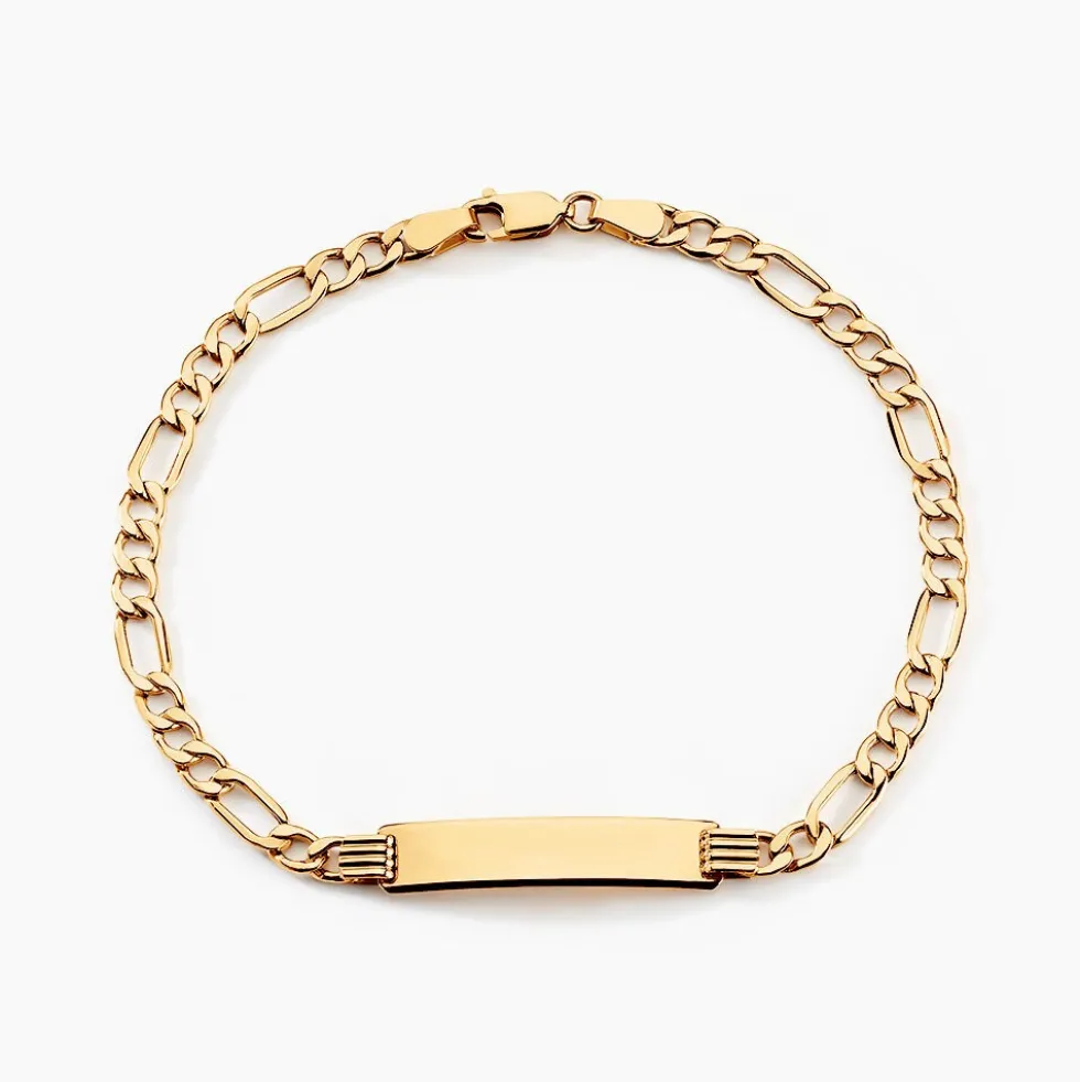 Bracelet Identité Walt Or Jaune