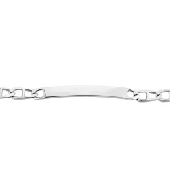 Bracelet Identité Zak Argent Blanc