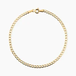 Bracelet Iris Or Jaune Maille Gourmette