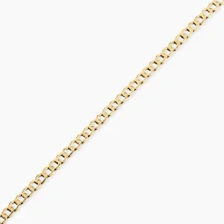 Bracelet Iris Or Jaune Maille Gourmette