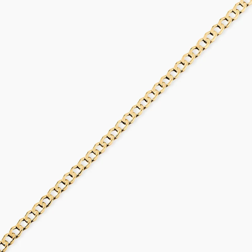 Bracelet Iris Or Jaune Maille Gourmette
