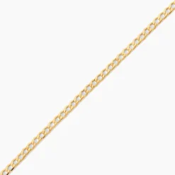 Bracelet Iris Or Jaune Maille Gourmette