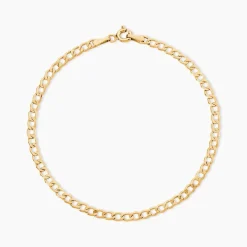 Bracelet Iris Or Jaune Maille Gourmette
