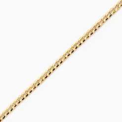 Bracelet Iris Or Jaune Maille Gourmette