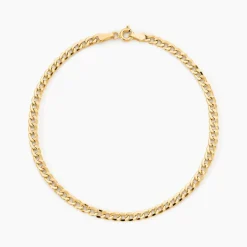 Bracelet Iris Or Jaune Maille Gourmette