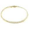 Bracelet Iris Or Jaune Maille Gourmette
