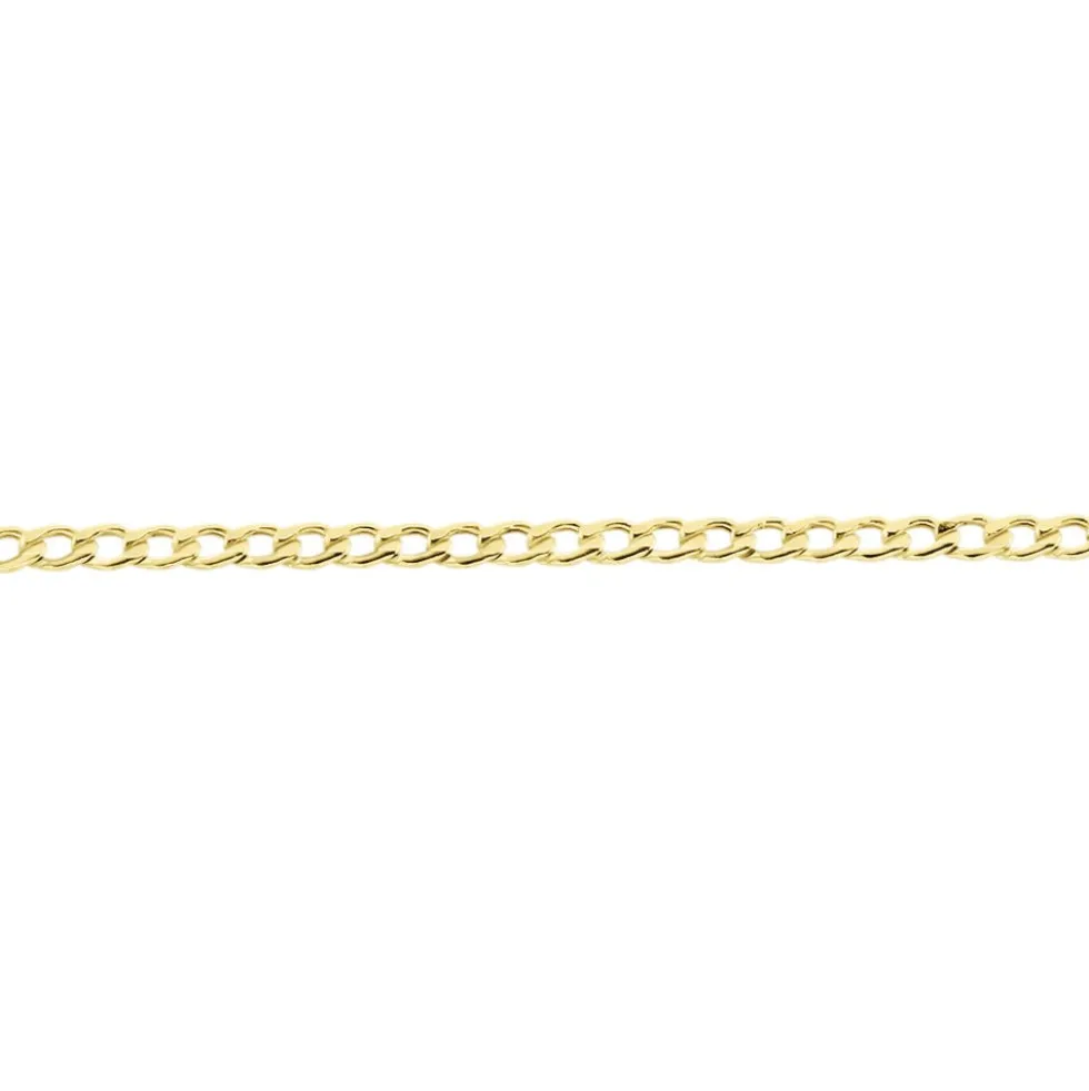 Bracelet Iris Or Jaune Maille Gourmette