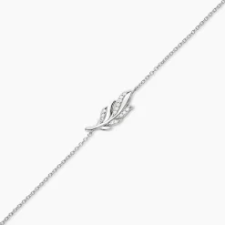 Bracelet Isae Argent Blanc Oxyde De Zirconium