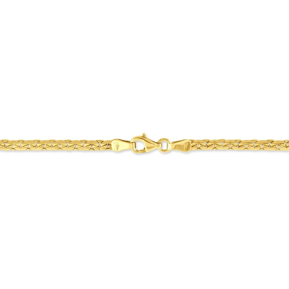 Bracelet Ivy Maille Haricot Or Jaune
