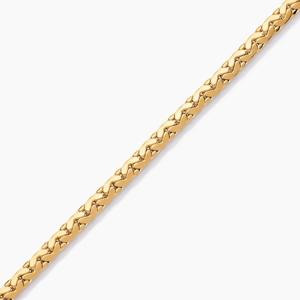 Bracelet Ivy Maille Haricot Or Jaune