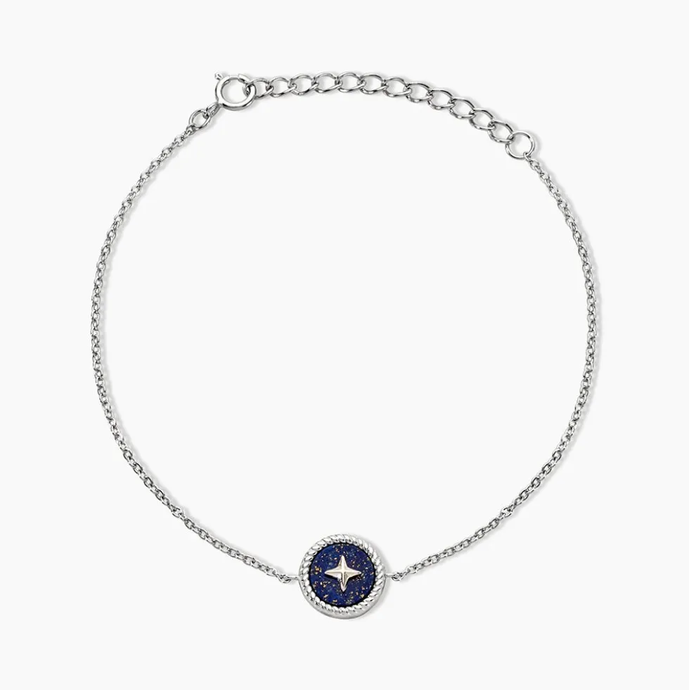 Bracelet Izarra Argent Blanc Lapis Lazuli
