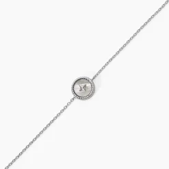 Bracelet Izarra Argent Blanc Nacre