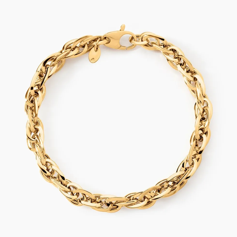 Bracelet Izar Torsadee Or Jaune