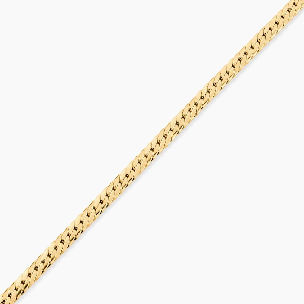 Bracelet Izel Maille Anglaise Or Jaune