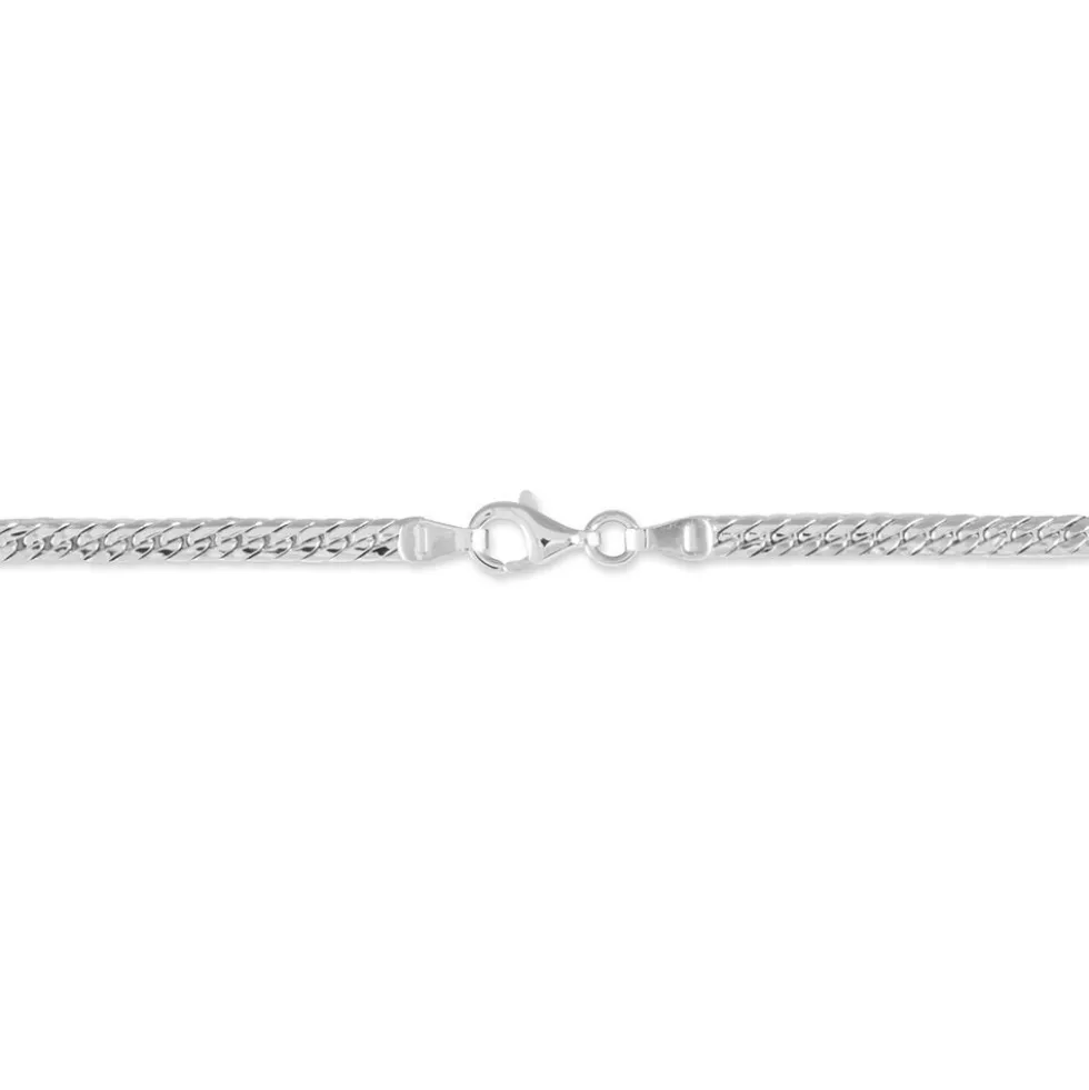 Bracelet Izel Maille Anglaise Or Blanc