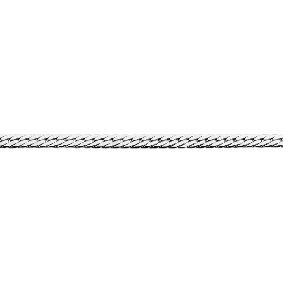 Bracelet Izel Maille Anglaise Or Blanc