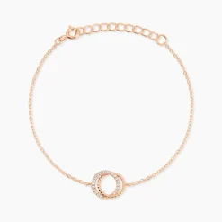 Bracelet Janne Argent Rose Oxyde De Zirconium